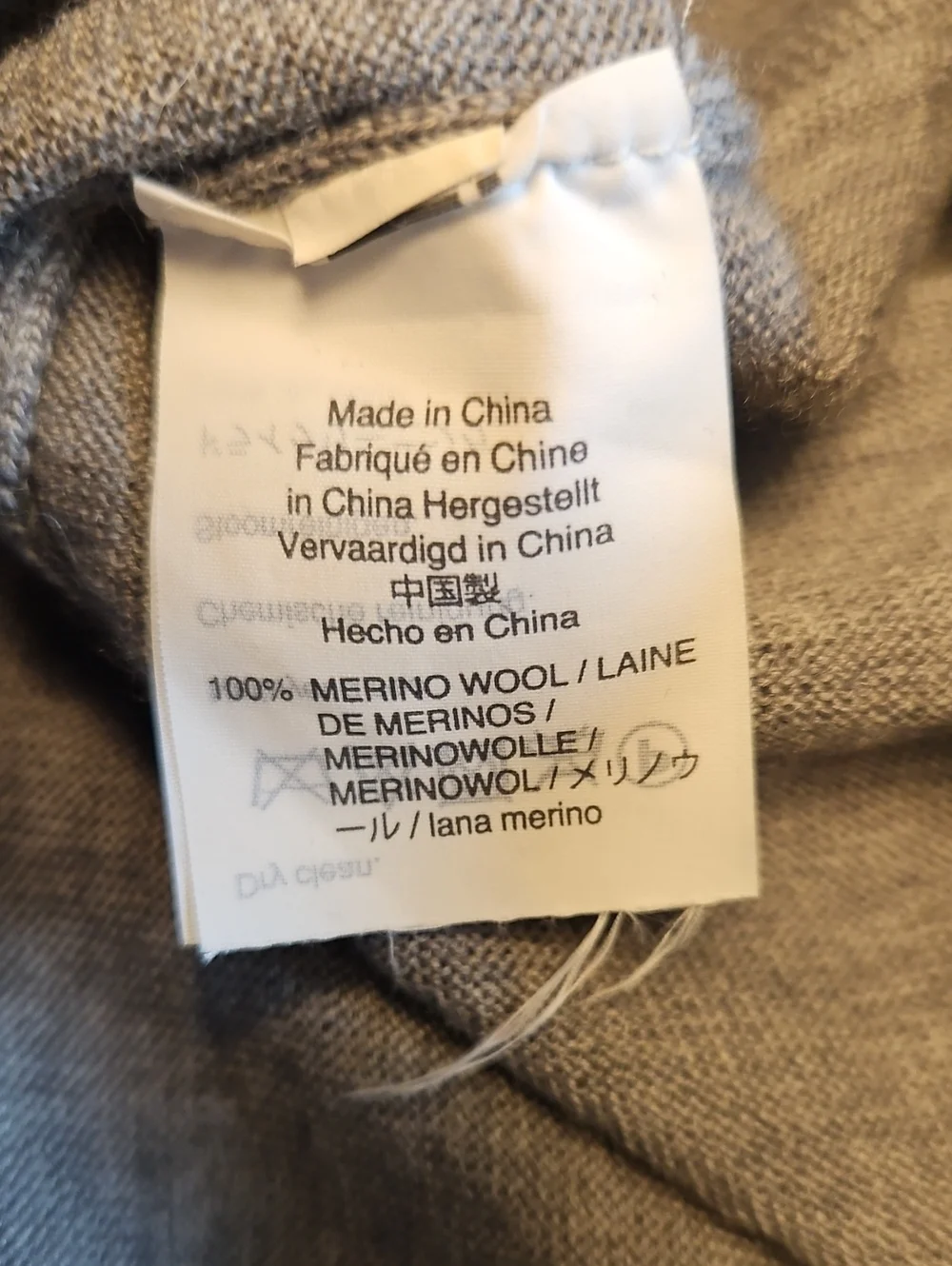 J. Crew Gray Crewneck Merino Wool Sweater